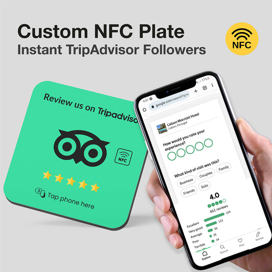 TripAdvisor NFC Review Plate