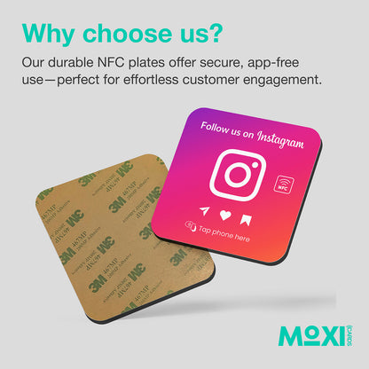 NFC Instagram Follower Plate