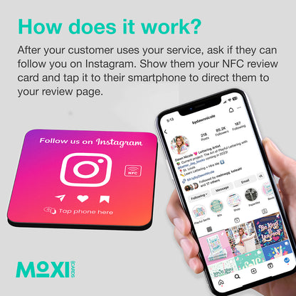 NFC Instagram Follower Plate
