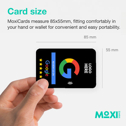 NFC Google Review Card Black - Moxicards