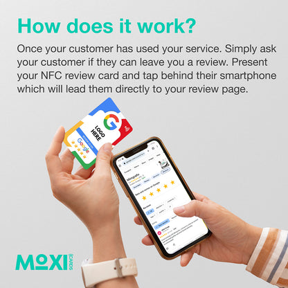 NFC Google Review Card Multicolour - Moxicards