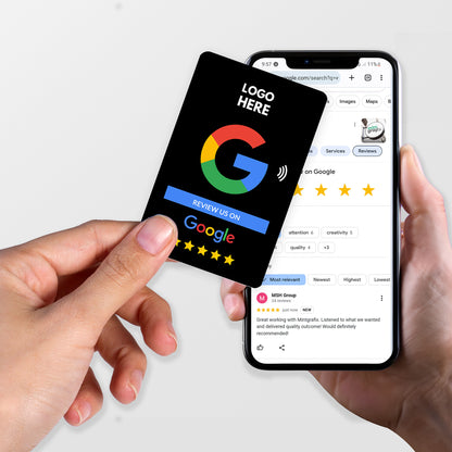 NFC Google Review Card Black - Moxicards