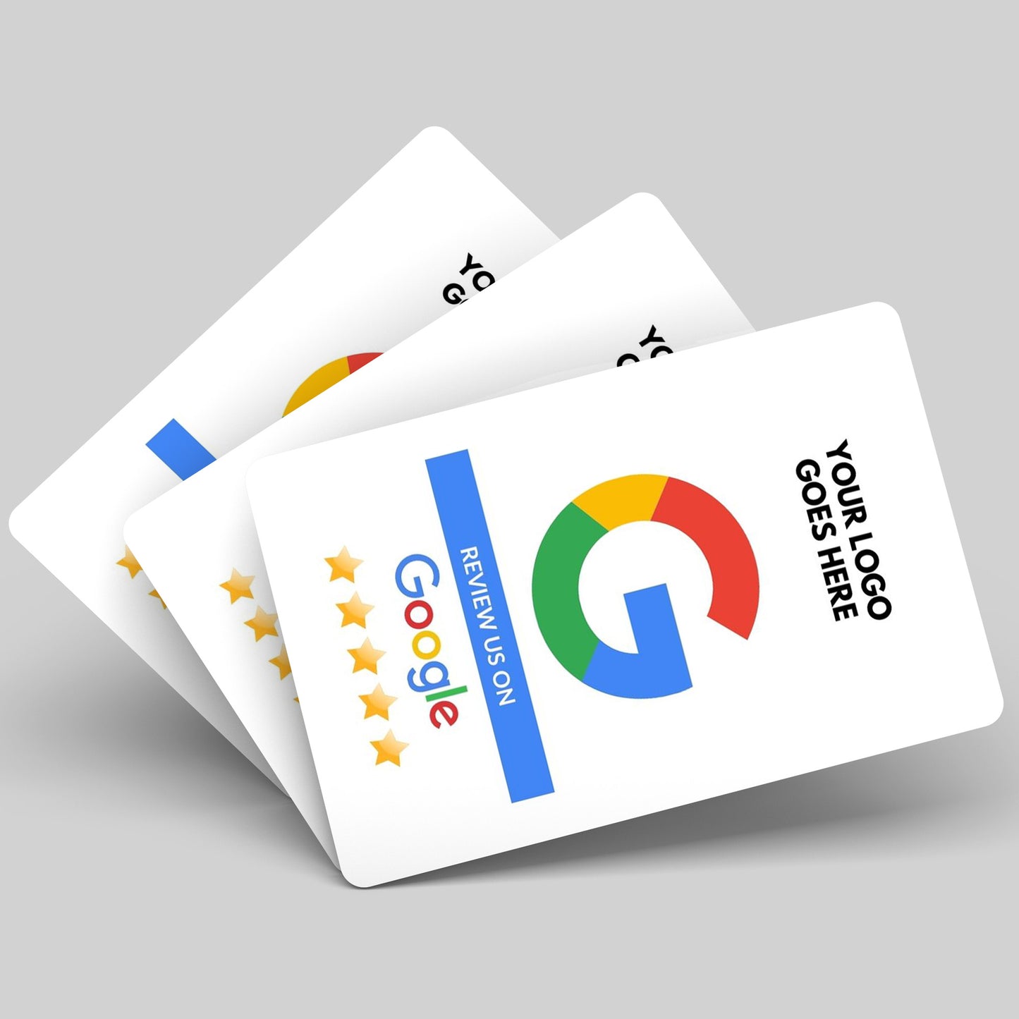 QR Code Google Review Paper Card White - Moxicards