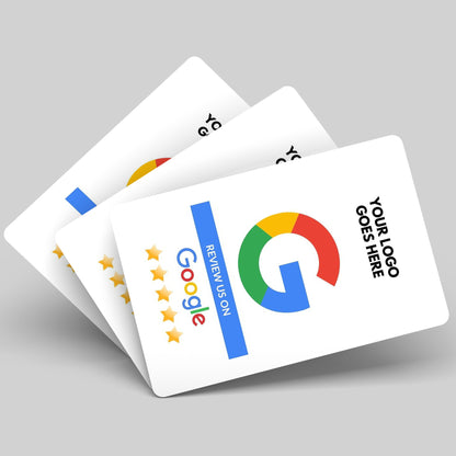 QR Code Google Review Paper Card White - Moxicards